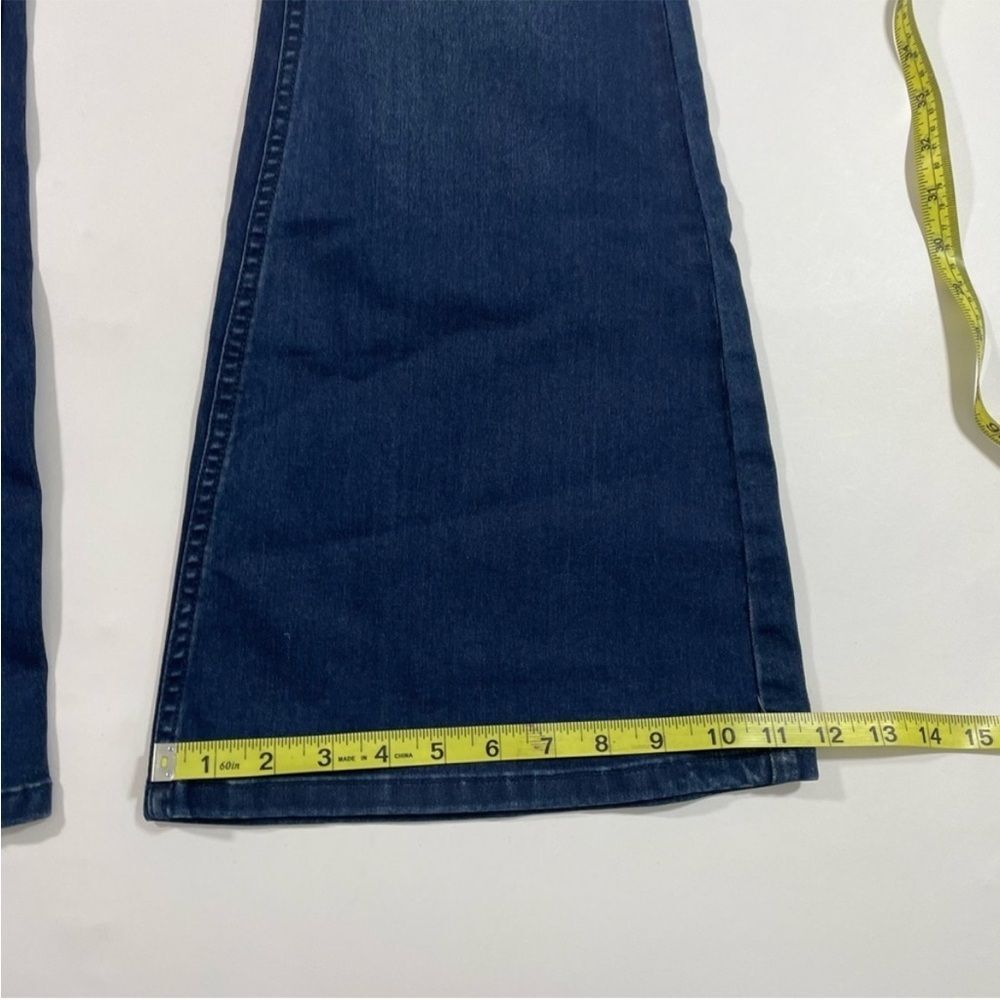 Free People 90s Penny Pull On Flare Jeans Dark Wash 29 - Picture 6 of 9